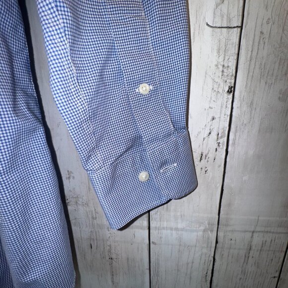 Lauren Ralph Lauren Men’s Button Down Shirt Slim Fit No Iron Blue 15 1/2 32-33 - Picture 4 of 8